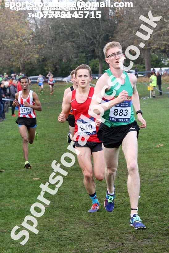 Mens junior British Athletics Liverpool Cross Challenge, Sefton Park, Liverpool. Photo:  David T. Hewitson/Sports for All Pics